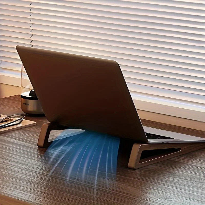 Faltbarer Laptop-Ständer aus Holz – Ergonomischer Kühl-Stand, 2er-Set